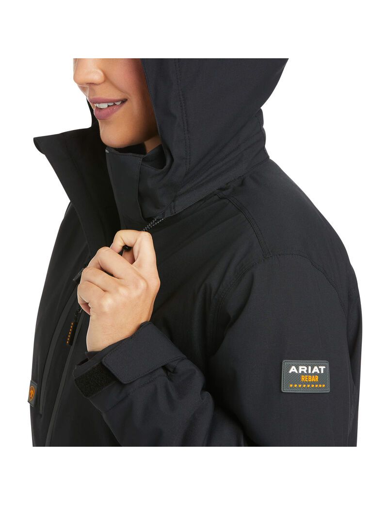 Ariat Rebar Storm Fighter 2.0 Waterproof Jacket Black | XQSROW-601