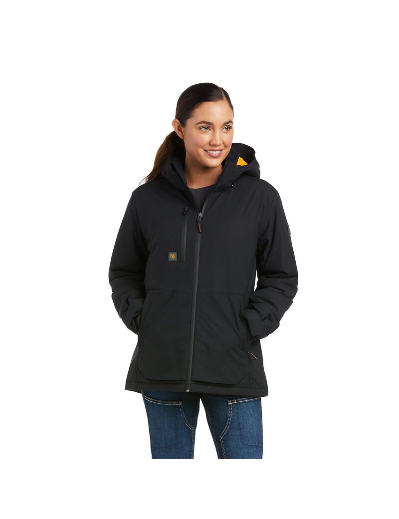 Ariat Rebar Storm Fighter 2.0 Waterproof Jacket Black | XQSROW-601