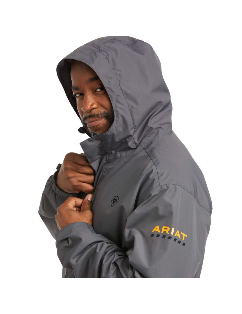 Ariat Rebar Stormshell Waterproof Jacket Rebar Grey | KNQLHY-164