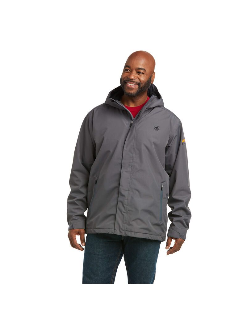 Ariat Rebar Stormshell Waterproof Jacket Rebar Grey | KNQLHY-164