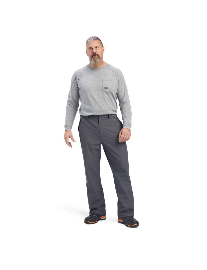 Ariat Rebar Stormshell Waterproof Pant Rebar Grey | AIPGWS-580