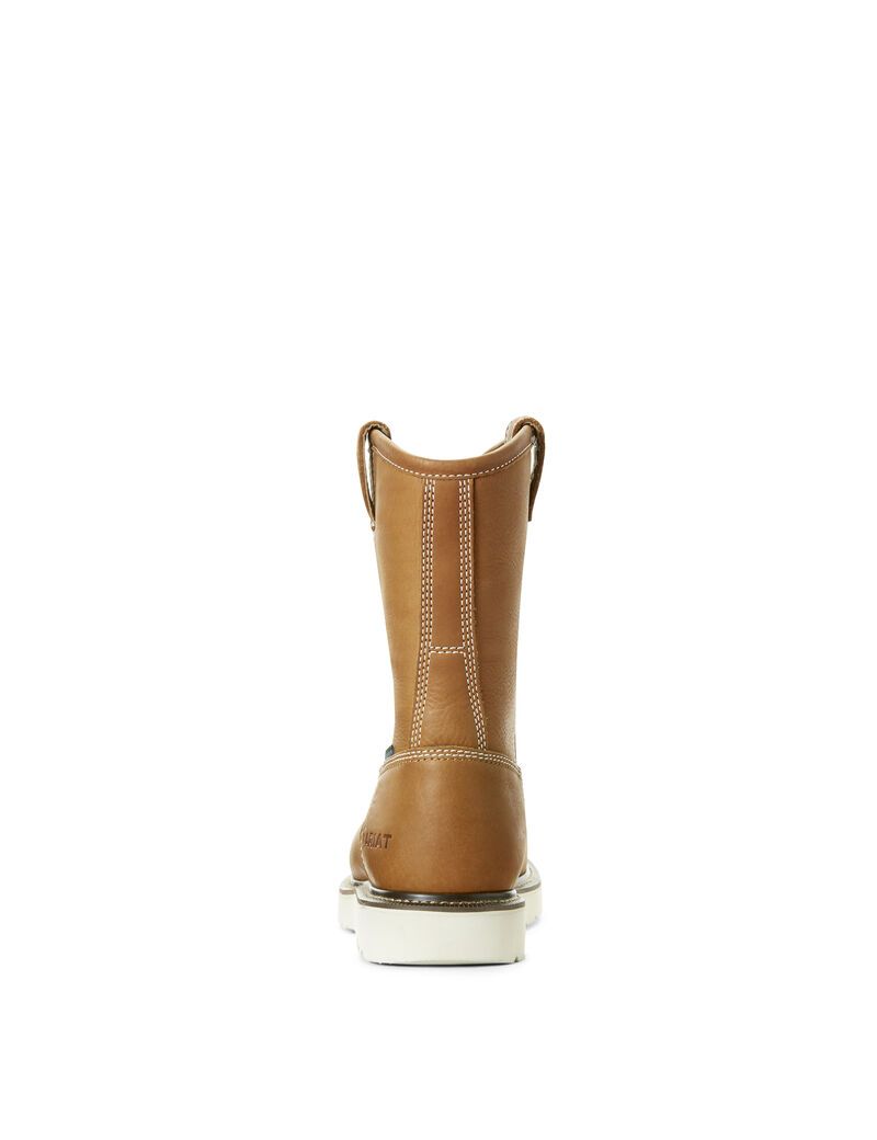 Ariat Rebar Wedge Pull-On Waterproof Composite Toe Work Boot Golden Grizzly | BAHEYC-782