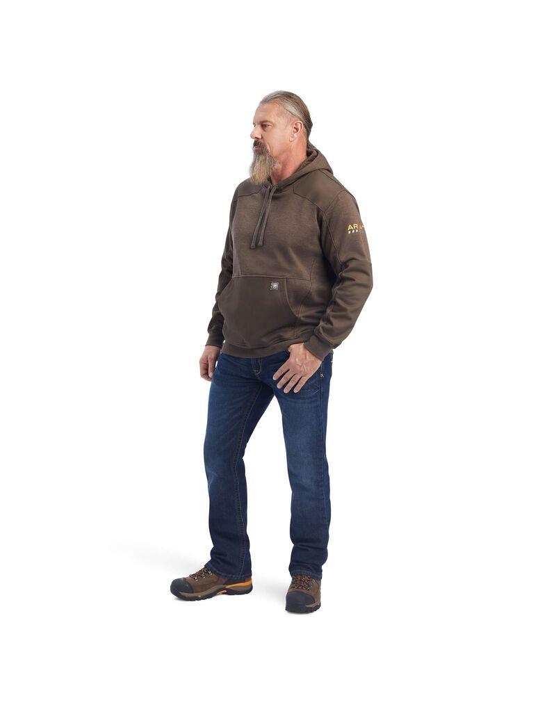 Ariat Rebar Workman DuraCanvas Hoodie Wren Heather | CALKEM-792