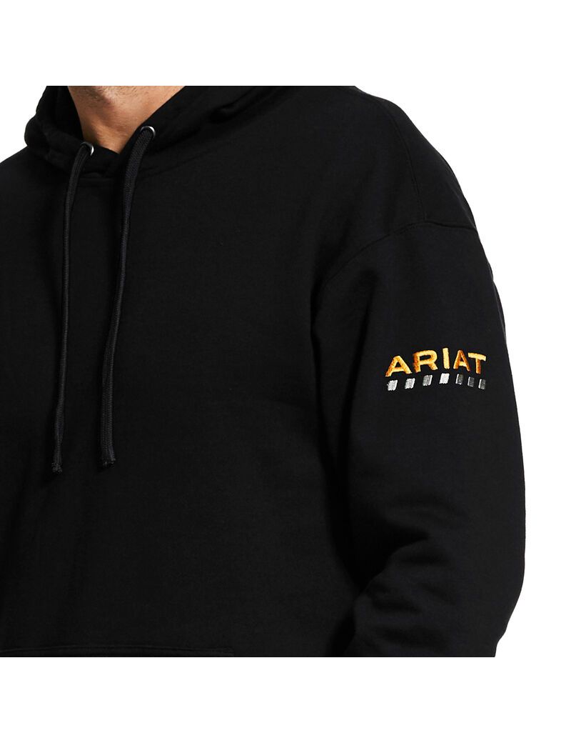 Ariat Rebar Workman Hoodie Black | RQWLGY-142