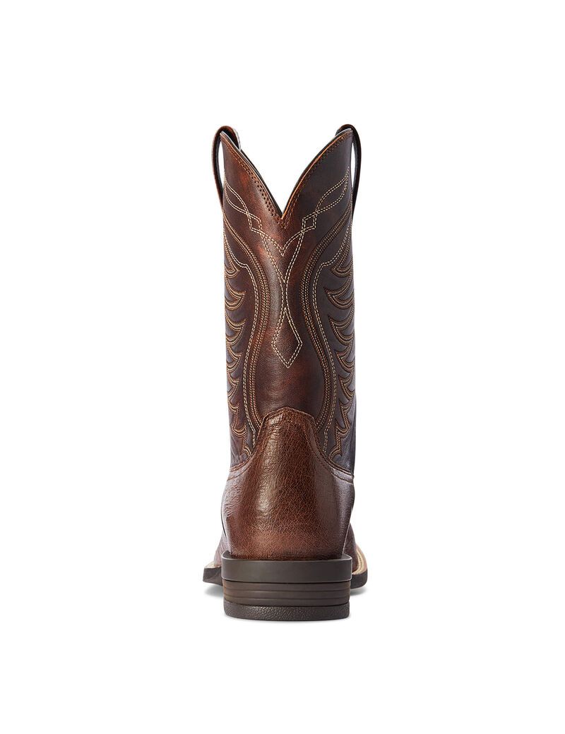 Ariat Reckoning Western Boot Dark Tabac Smooth Quill Ostric | ACMRPD-987