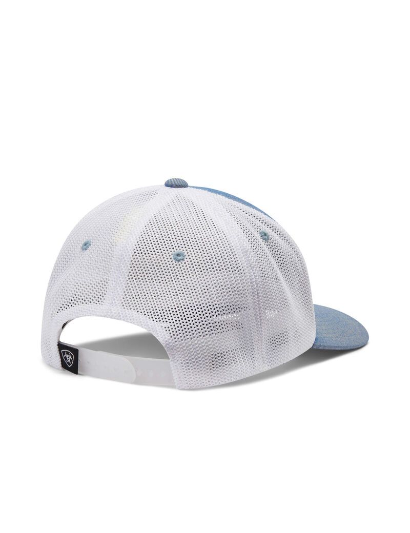 Ariat Rectangle logo patch cap Light Blue | OIKBJL-417