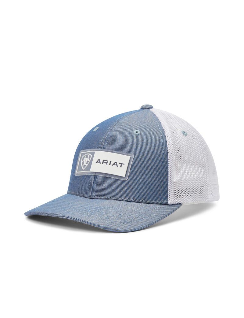 Ariat Rectangle logo patch cap Light Blue | OIKBJL-417