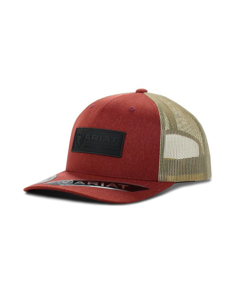 Ariat Rectangle logo patch cap Red | DZXCEM-053