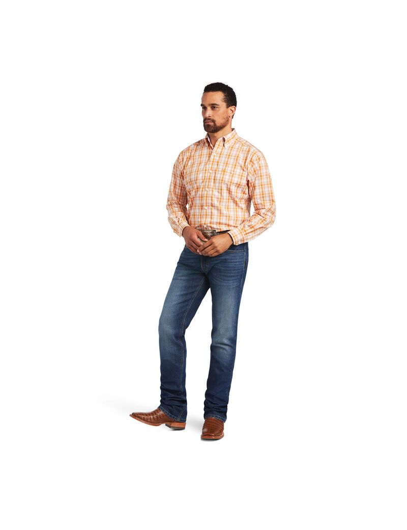 Ariat Relentless Velocity Stretch Classic Fit Shirt Golden Oak | QGCHNR-796