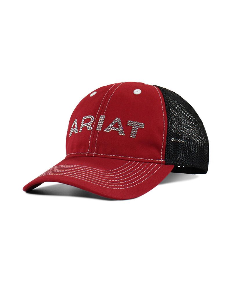 Ariat Rhinestone logo cap Red | CNHAFR-921