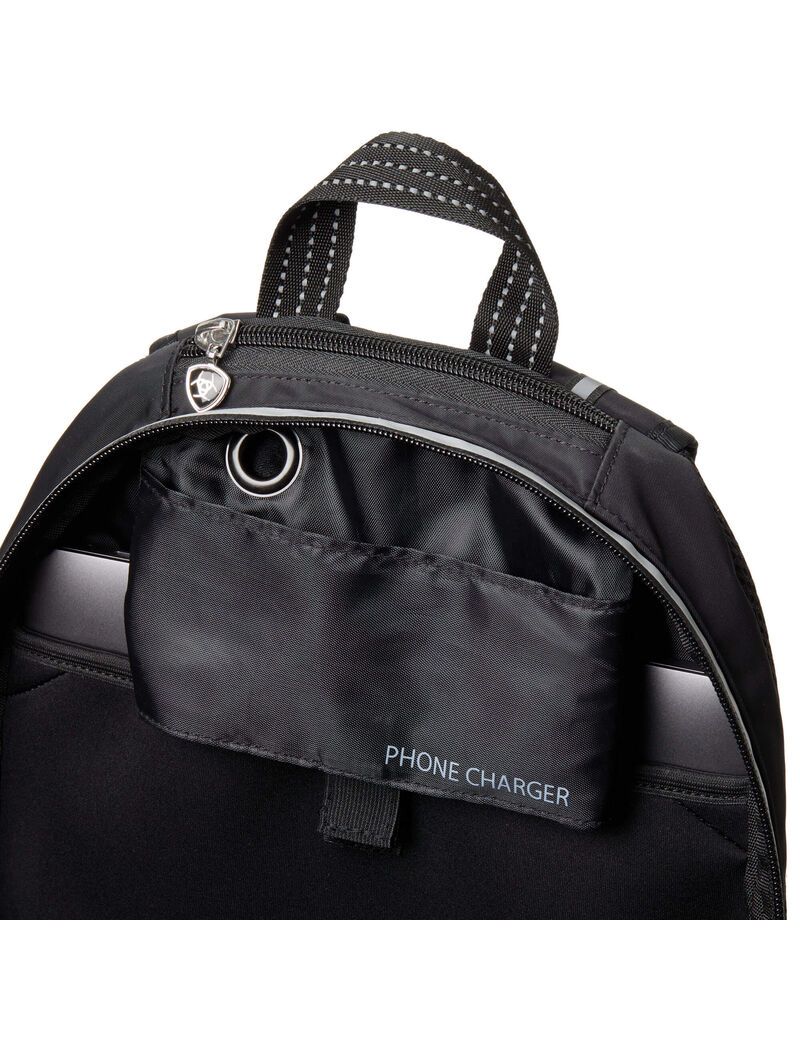 Ariat Ring Backpack Black | SALZQI-356