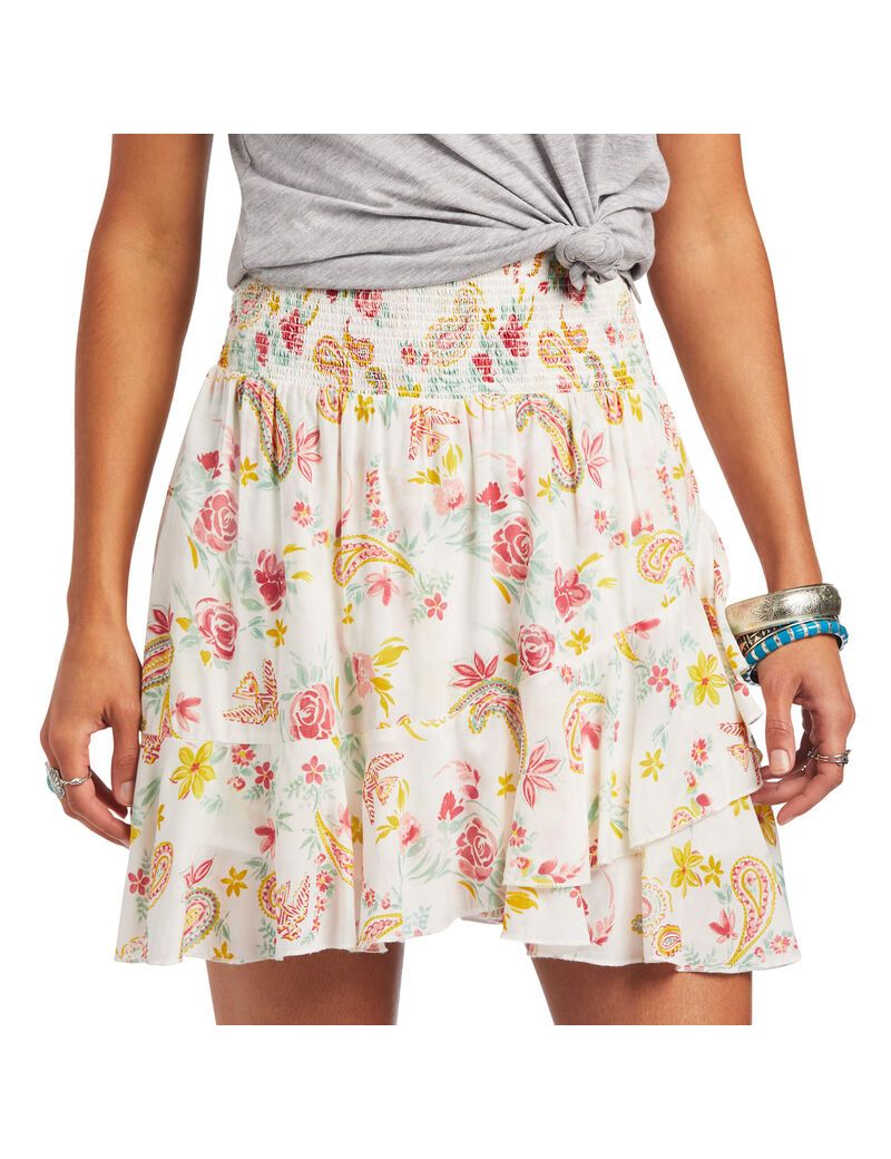 Ariat Rose Garden Skirt Multi Print | VZOJWF-491