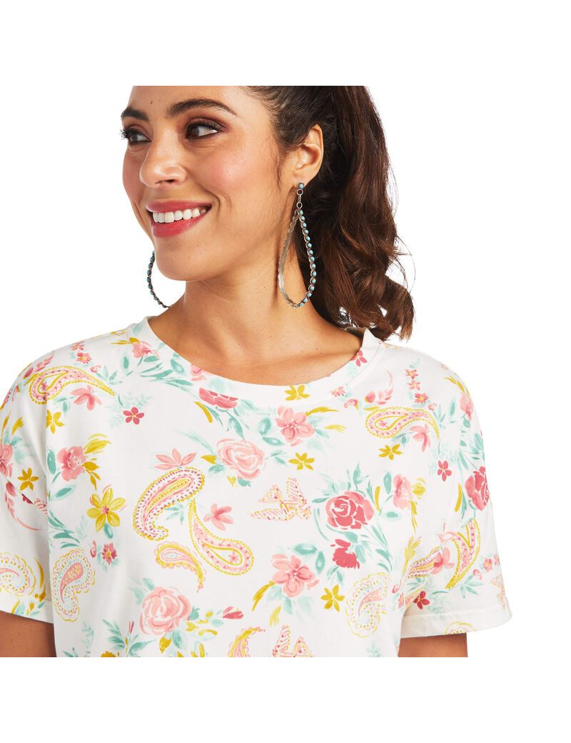 Ariat Rose Garden Tee Multi Print | RYMKVN-024