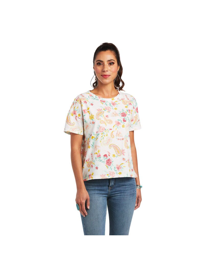 Ariat Rose Garden Tee Multi Print | RYMKVN-024