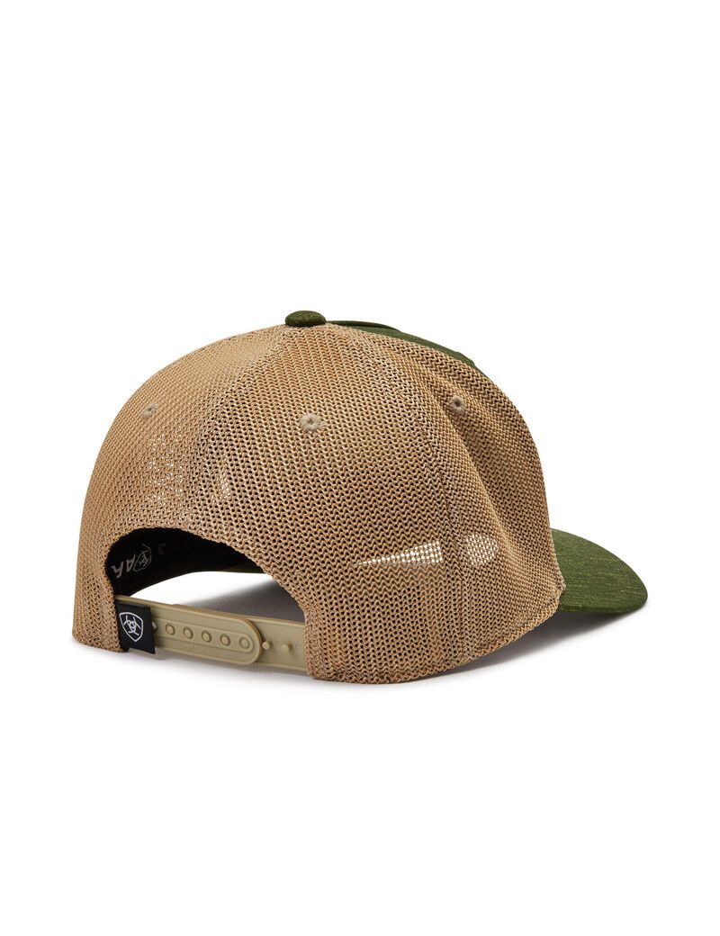 Ariat Round Logo Patch Cap Green | QBCDHK-719