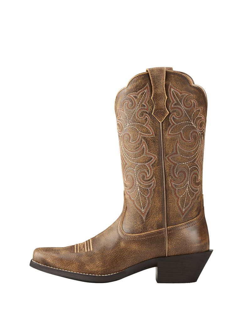 Ariat Round Up Square Toe Western Boot Vintage Bomber | IQXDVP-493