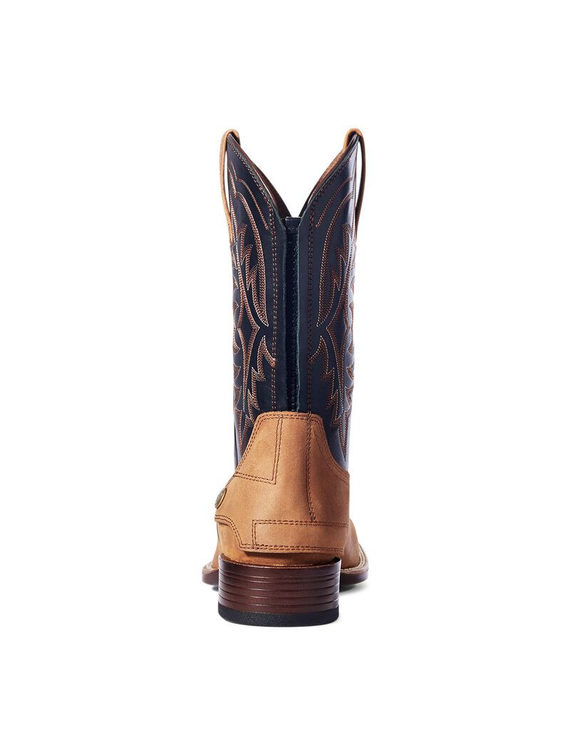 Ariat Ryden Ultra EZ Zip Western Boot Status Brown | AQGRVK-348