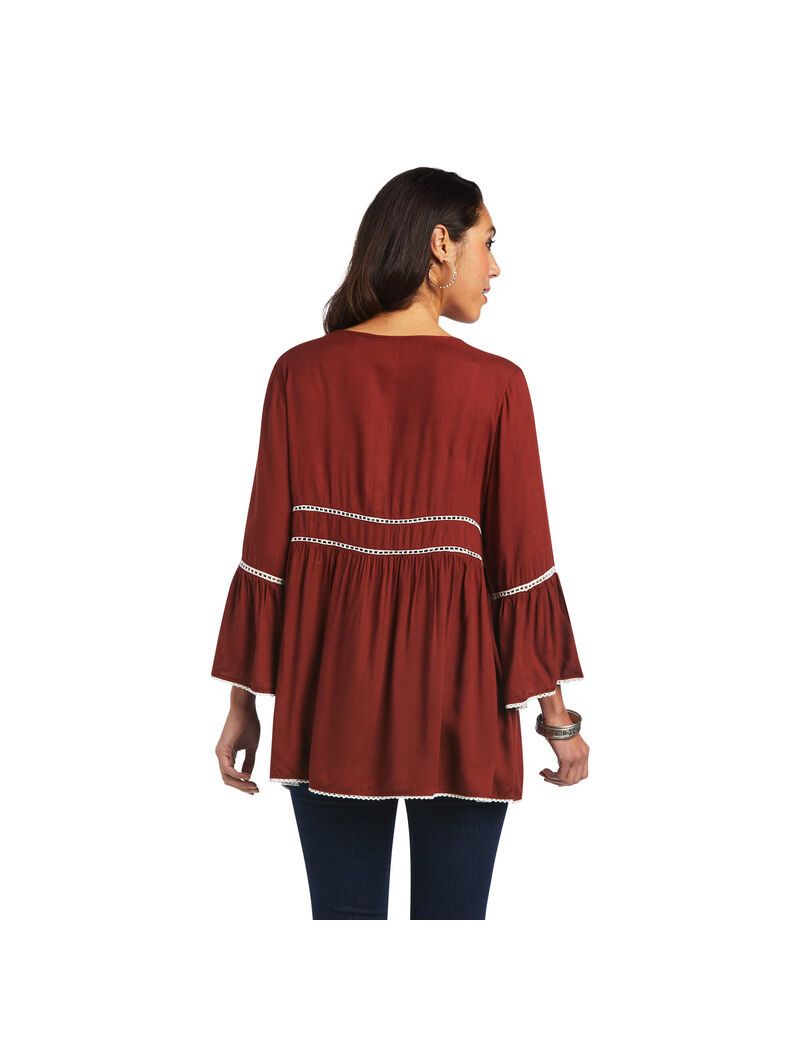 Ariat San Felipe Tunic Roasted Russet | QRYMCG-910