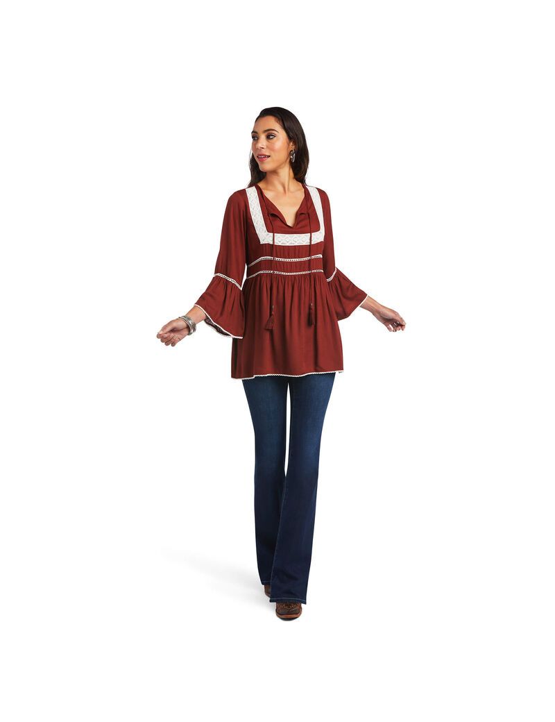 Ariat San Felipe Tunic Roasted Russet | QRYMCG-910