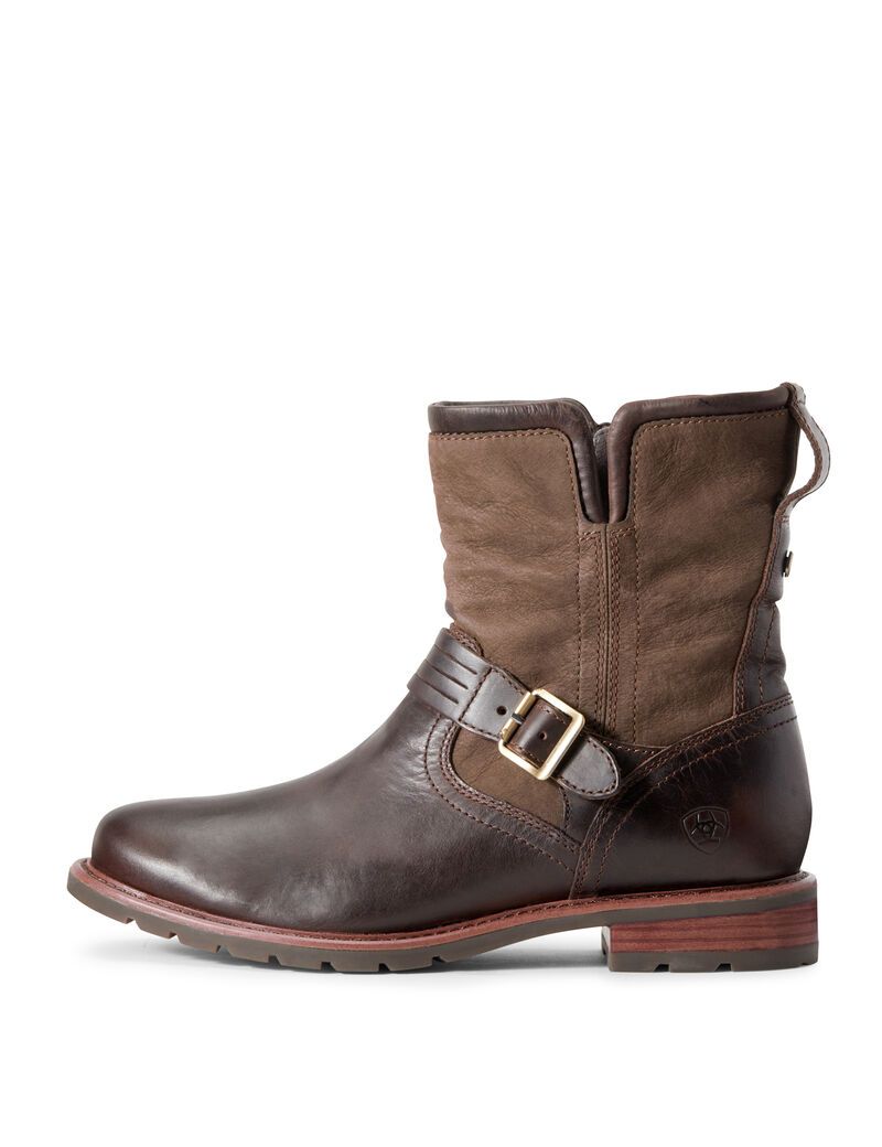 Ariat Savannah Waterproof Boot Chocolate/Willow | VRTLHJ-894