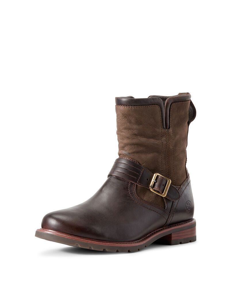 Ariat Savannah Waterproof Boot Chocolate/Willow | VRTLHJ-894