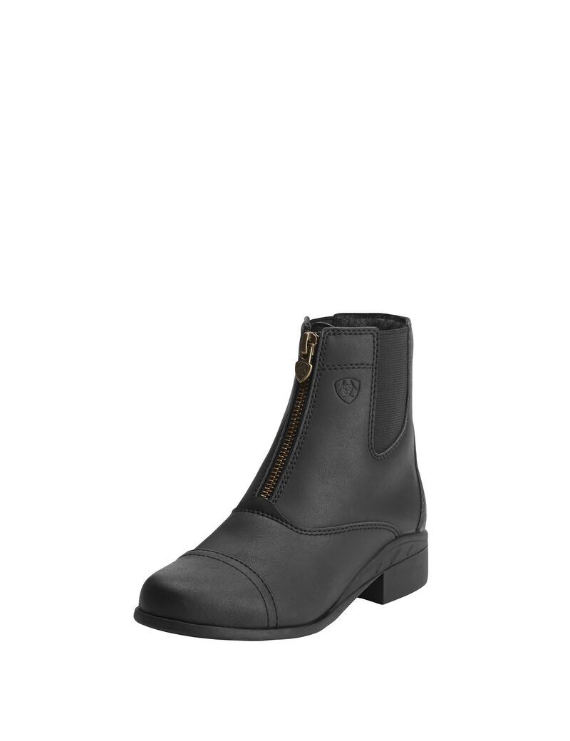 Ariat Scout Zip Paddock Boot Black | AHZROJ-867