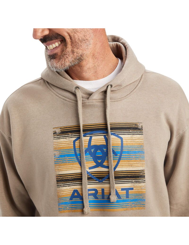 Ariat Serape Block Sweatshirt Brindle Heather | TIBHRS-420