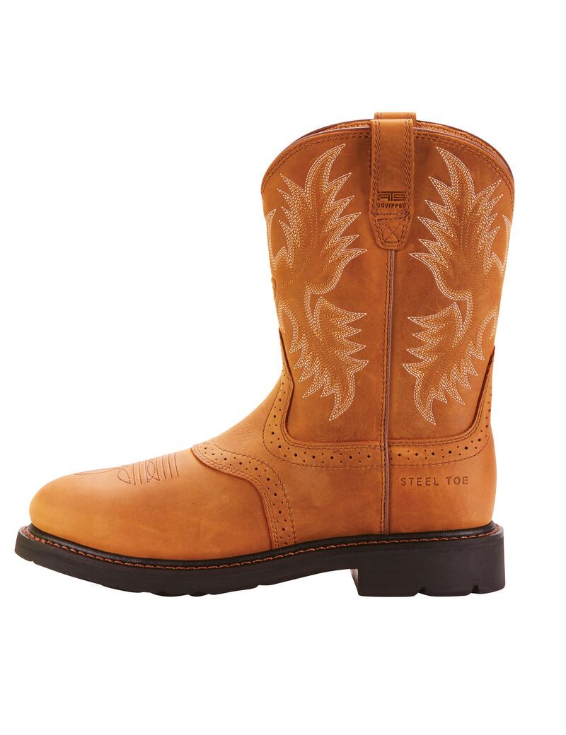 Ariat Sierra Saddle Steel Toe Work Boot Aged Bark | NCKHYA-187