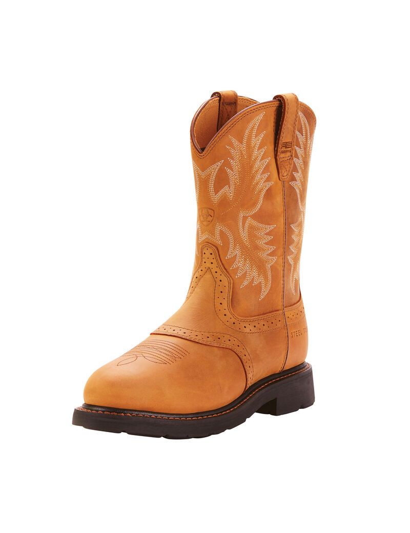 Ariat Sierra Saddle Steel Toe Work Boot Aged Bark | NCKHYA-187