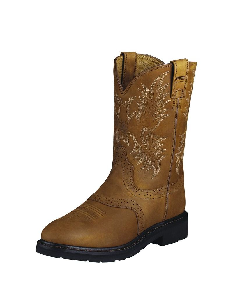 Ariat Sierra Saddle Work Boot Aged Bark | AXIDUT-843