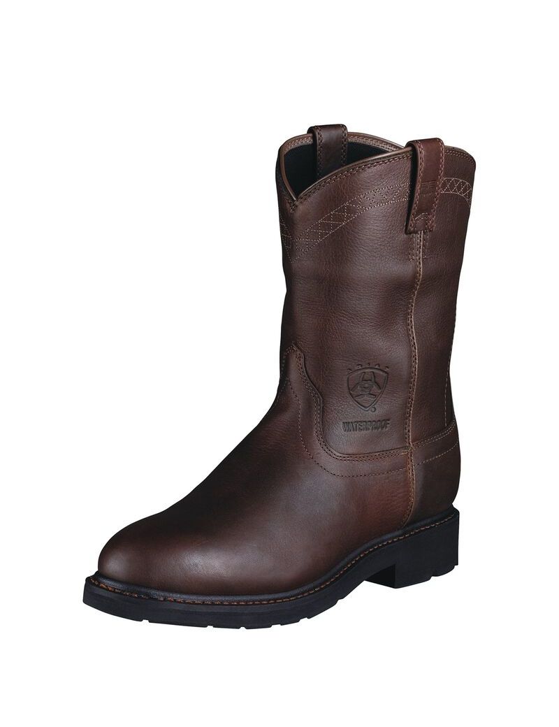 Ariat Sierra Waterproof Work Boot Sunshine | DGFKRO-526