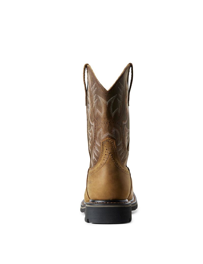 Ariat Sierra Wide Square Toe Work Boot Aged Bark | AJVORU-163