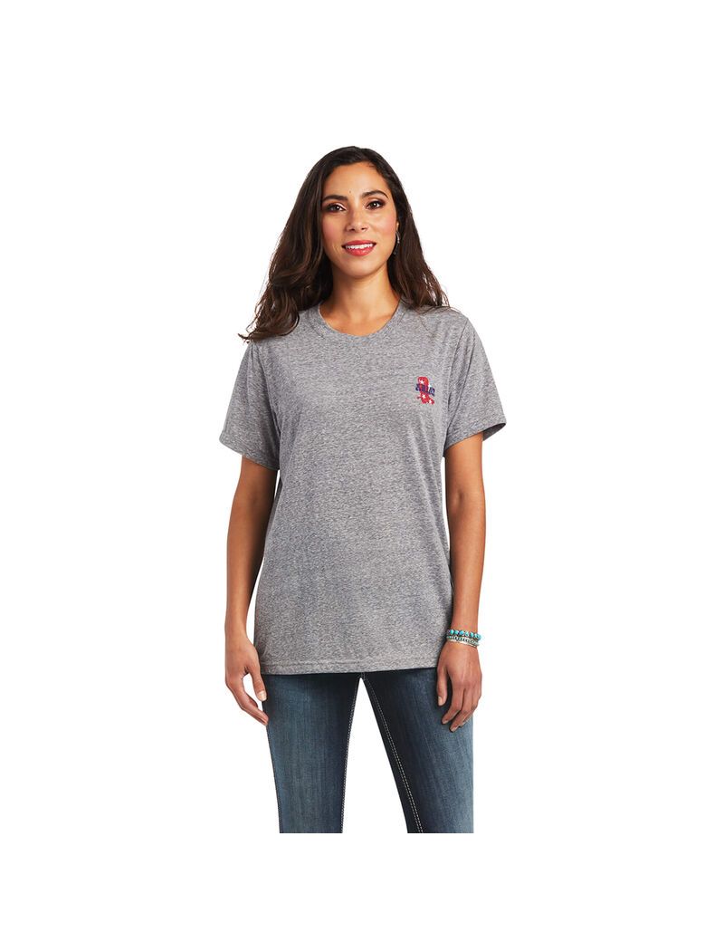 Ariat Singing the Blues Tee Charcoal Gray | RHFTLM-281