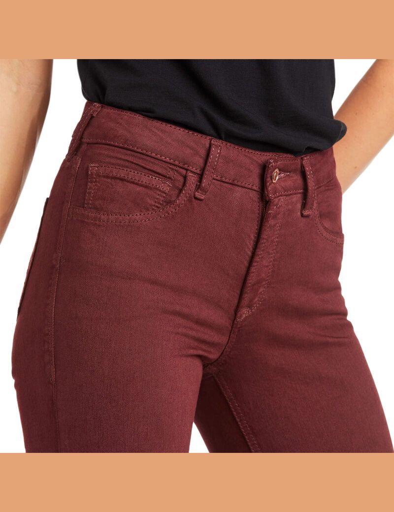 Ariat Slim Trouser Ella Wide Leg Jean Cherry Mahogany | XJMLZC-514