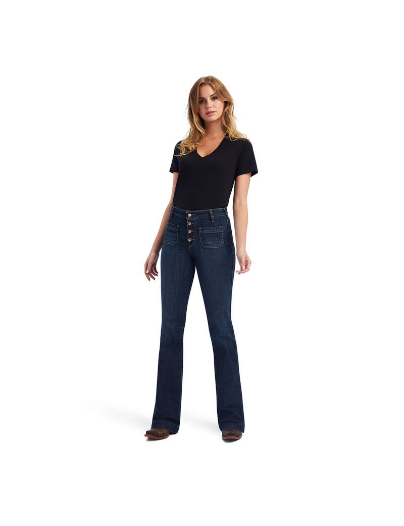 Ariat Slim Trouser Gabriella Wide Leg Jean Rascal | CEHUZO-024