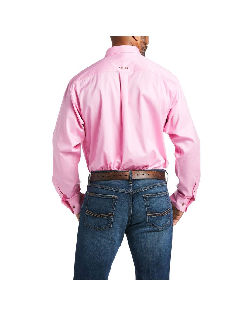 Ariat Solid Twill Shirt Prism Pink | EFCOAI-867