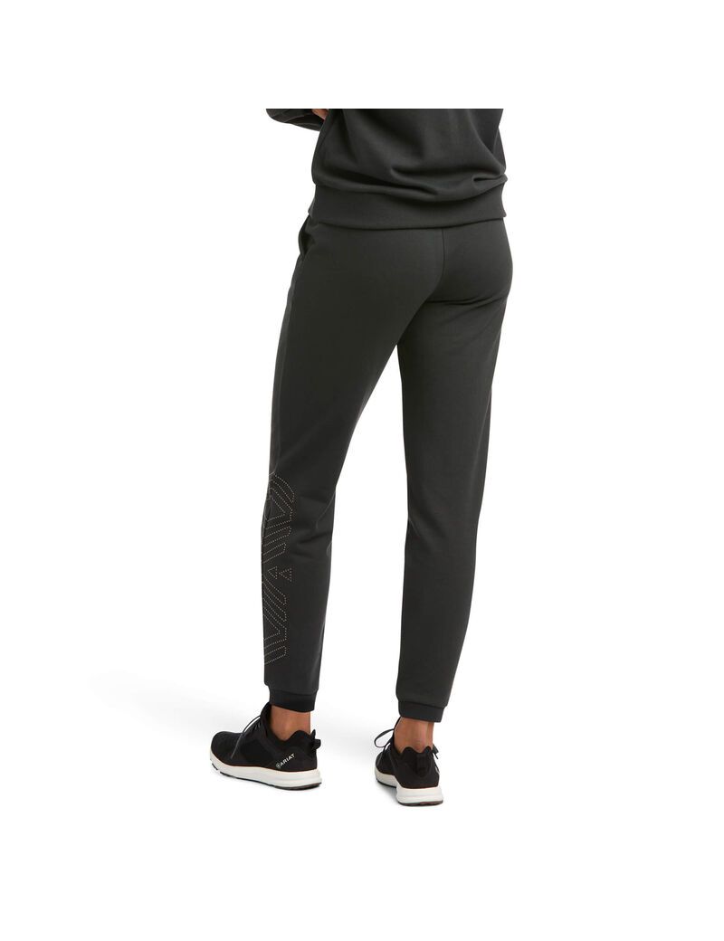 Ariat Spark Sweatpants Pirate Black | JLEFOT-183