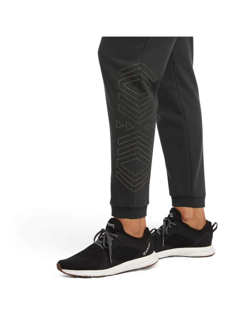 Ariat Spark Sweatpants Pirate Black | JLEFOT-183