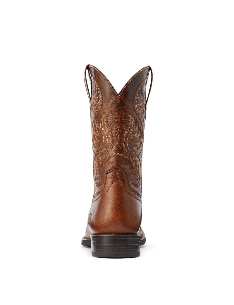 Ariat Sport Boss Man Western Boot Rich Cognac | MZXAGH-726