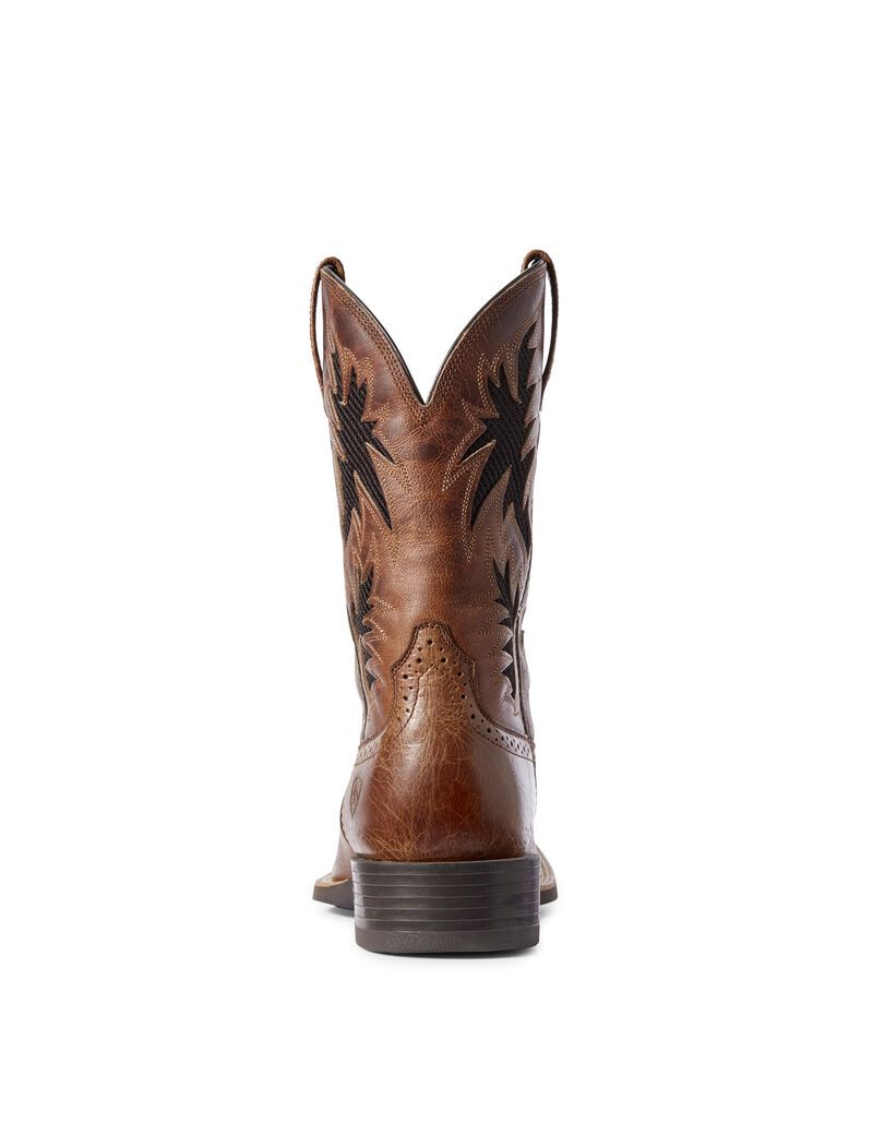 Ariat Sport Cool VentTEK Western Boot Dark Tan | UBWFIJ-382