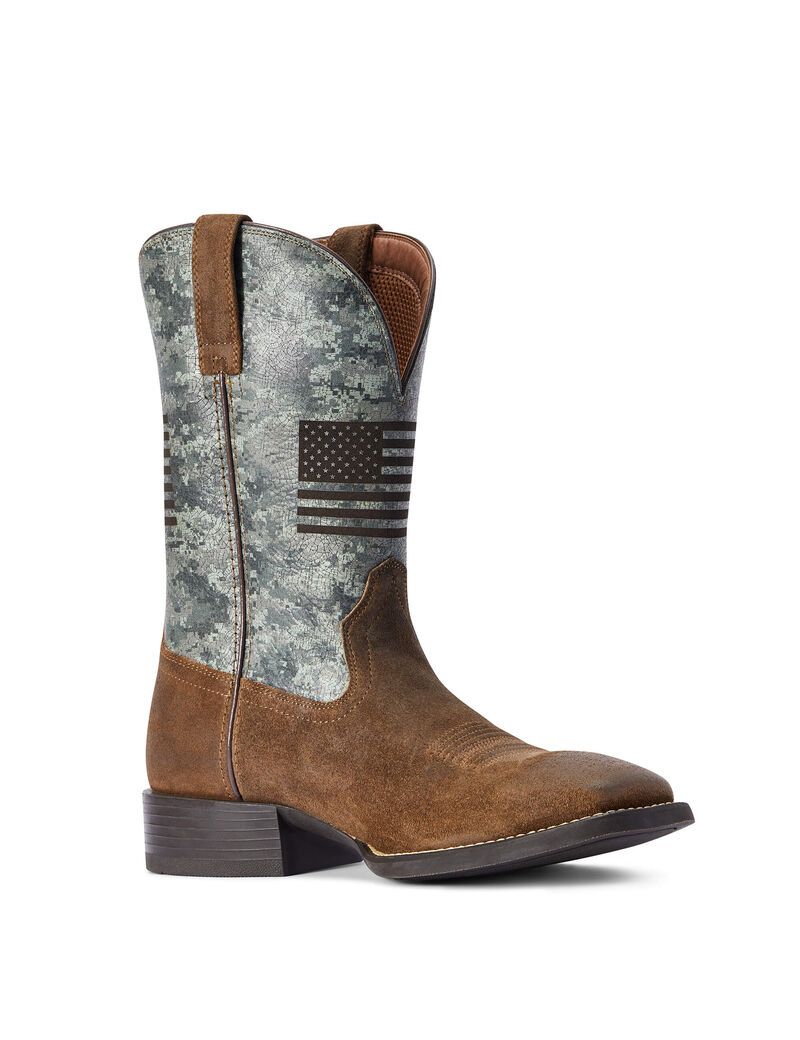 Ariat Sport Flying Proud Western Boot Tumbleweed Taupe | EOGMXZ-249