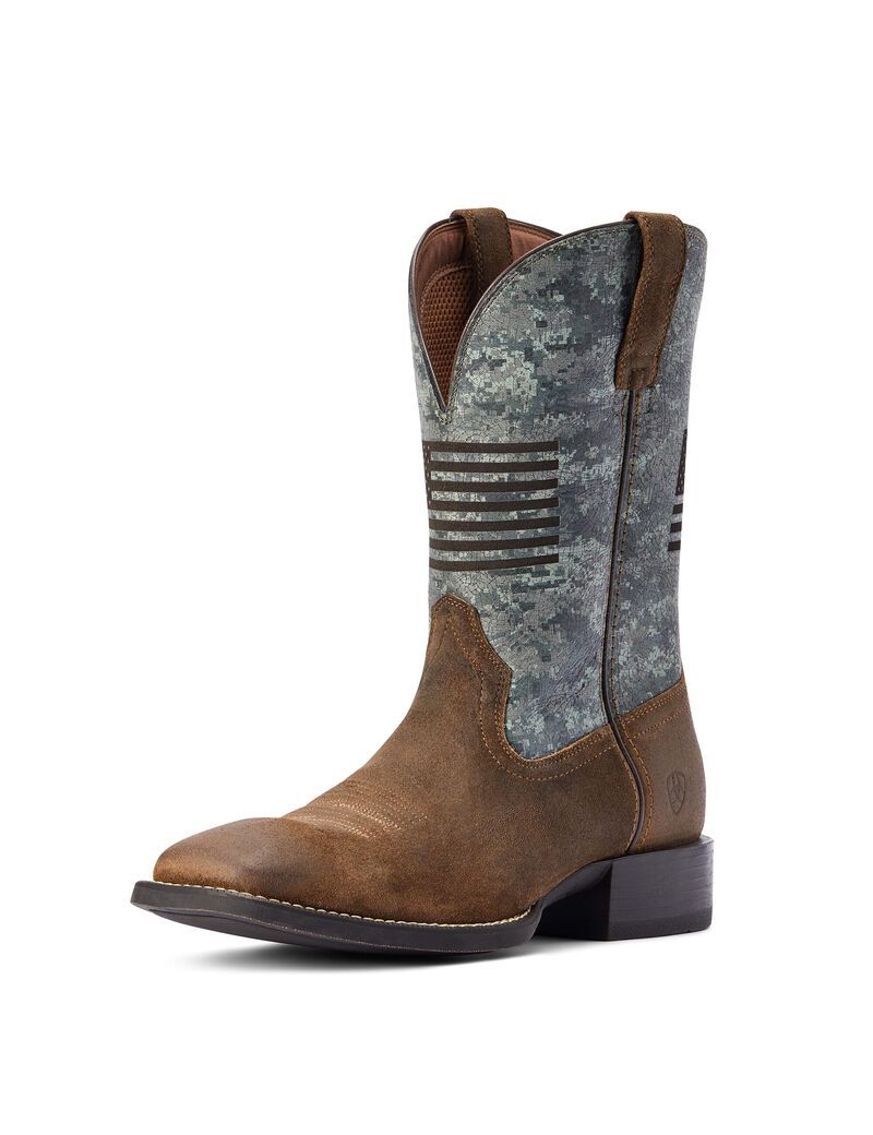 Ariat Sport Flying Proud Western Boot Tumbleweed Taupe | EOGMXZ-249