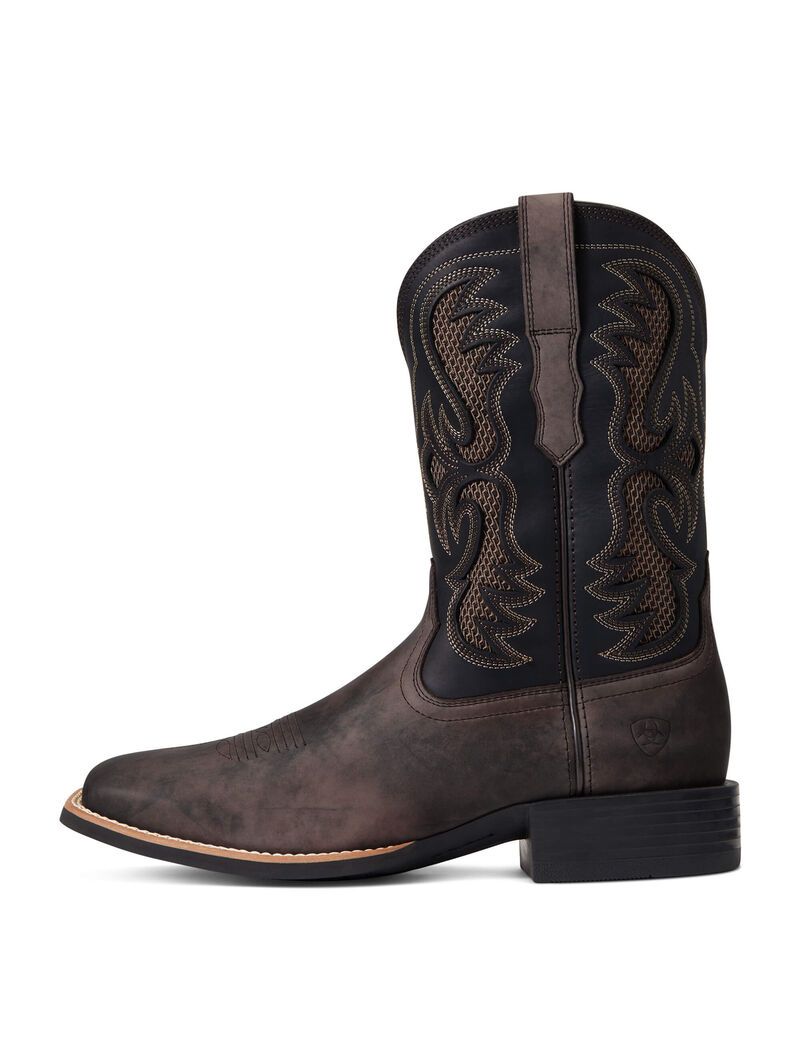 Ariat Sport Fresco VentTEK Western Boot Herd Brown | XKYCFG-637