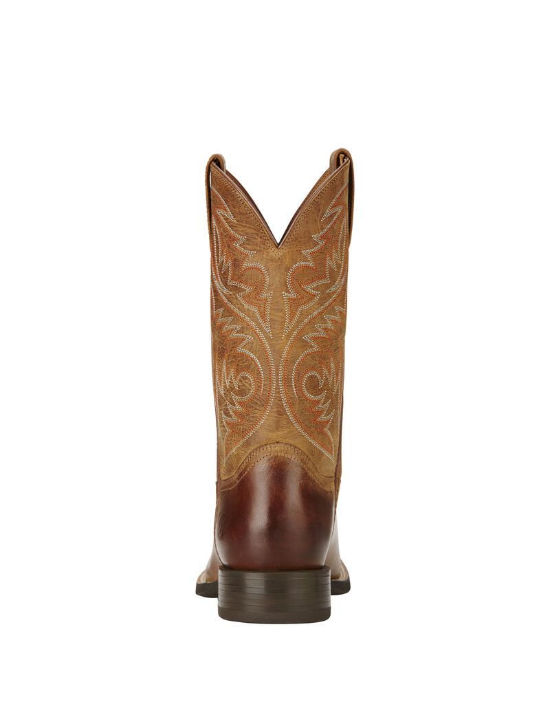 Ariat Sport Herdsman Western Boot Powder Brown | NSEKOH-150