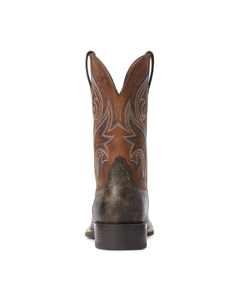 Ariat Sport Knockout Western Boot Brooklyn Brown | VPWTCX-247