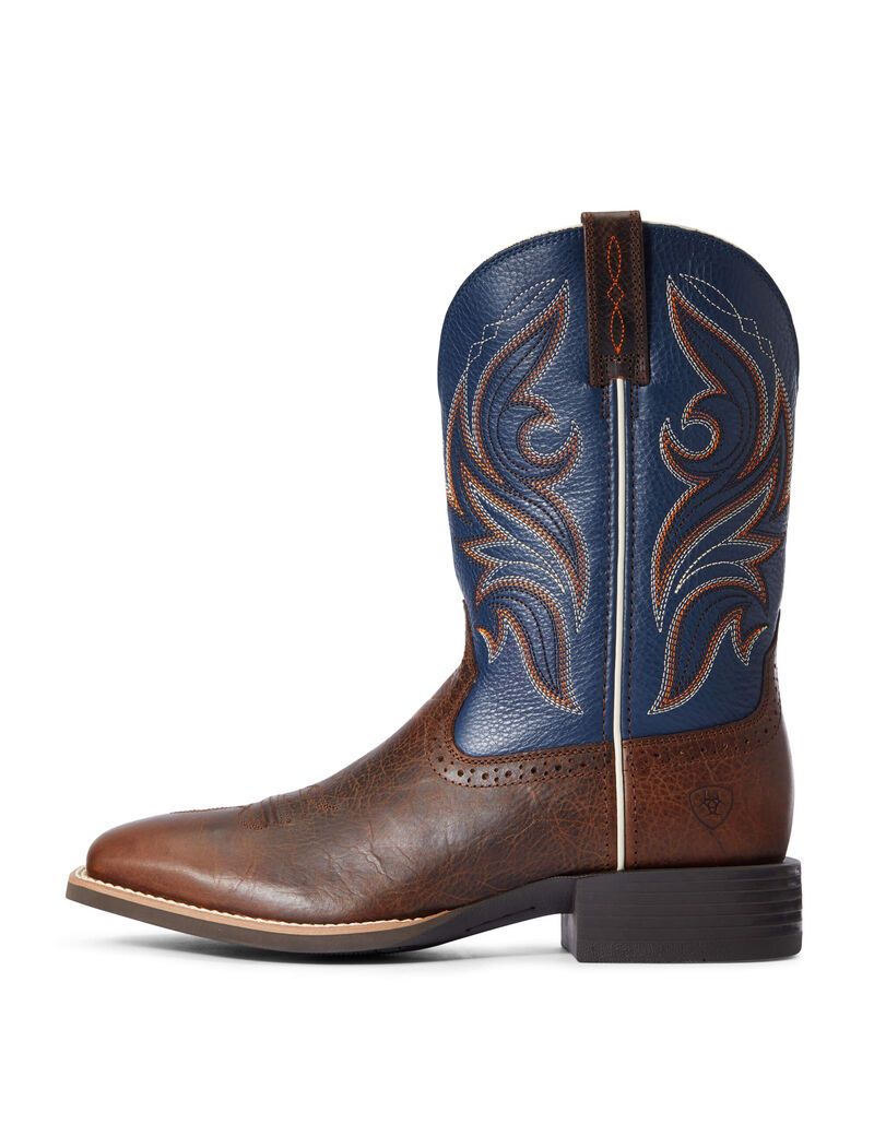 Ariat Sport Knockout Western Boot Dark Whiskey | SDKBZA-305