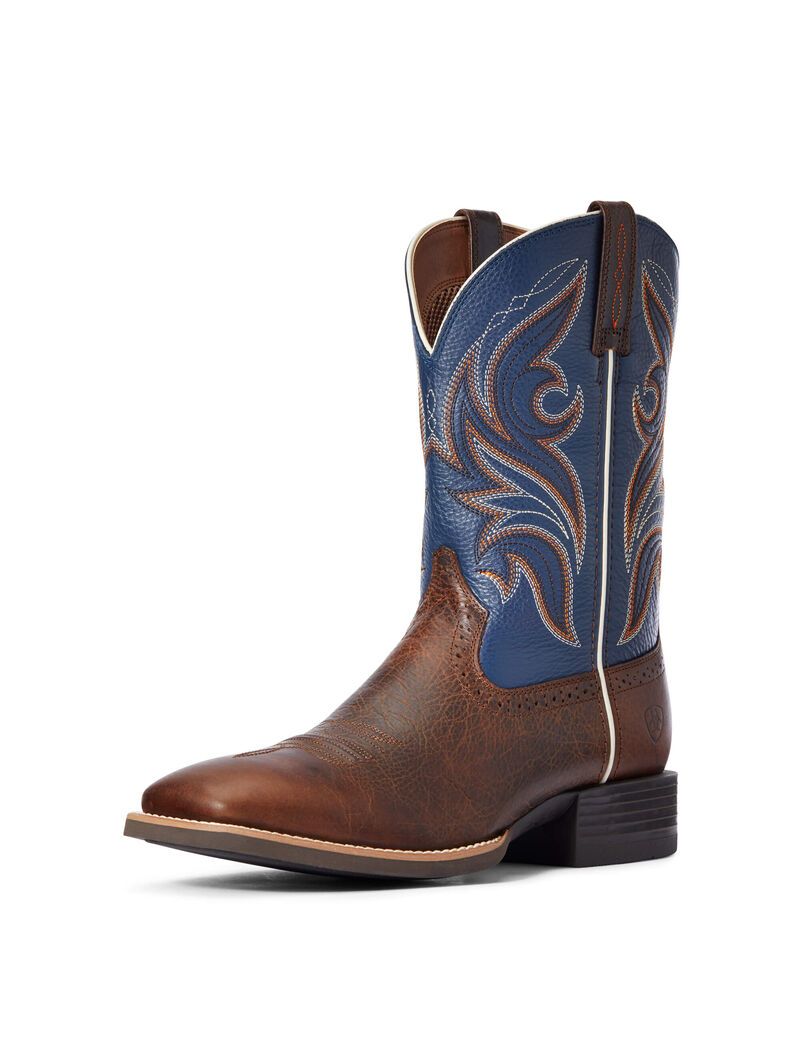 Ariat Sport Knockout Western Boot Dark Whiskey | SDKBZA-305