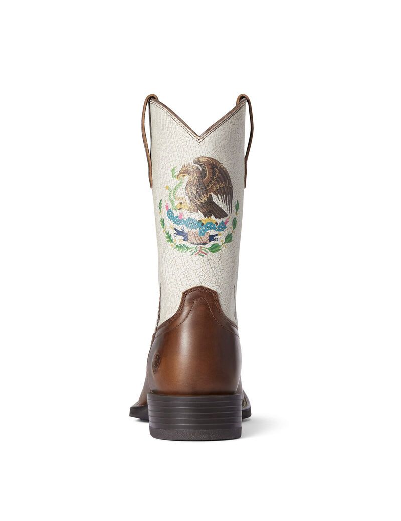 Ariat Sport Orgullo Mexicano Western Boot Chocolate | ZHQJSM-538