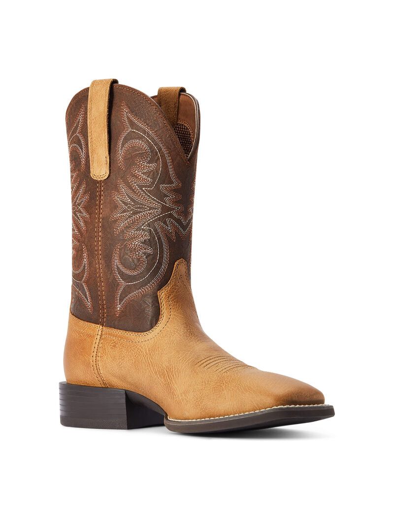 Ariat Sport Pardner Western Boot Matte Tan Buck | ZNPJOE-820