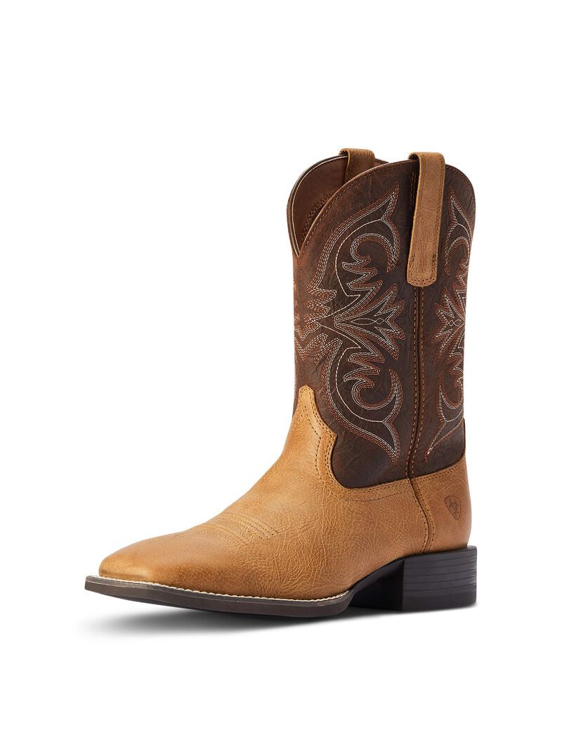 Ariat Sport Pardner Western Boot Matte Tan Buck | ZNPJOE-820